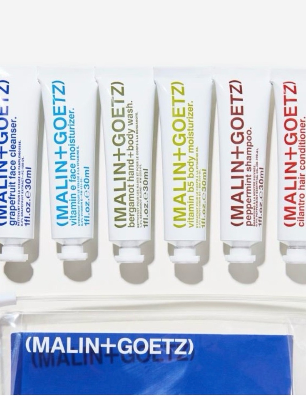 MALIN+GOETZ best-sellers travel kit.